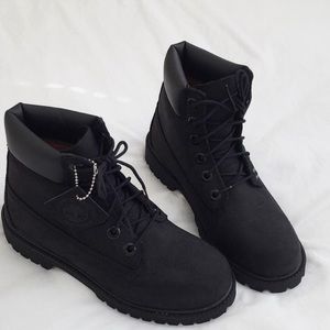 All Black Timberlands
